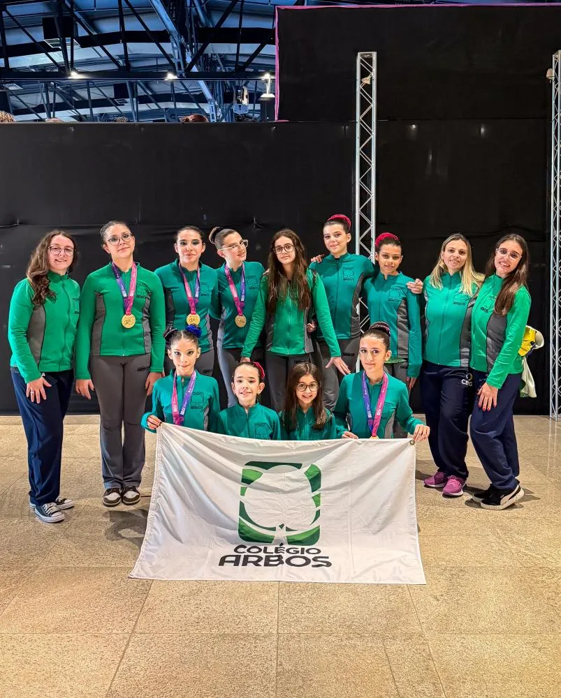 Colégio ARBOS conquista 12 medalhas em competições sul-americanas de ginástica acrobática